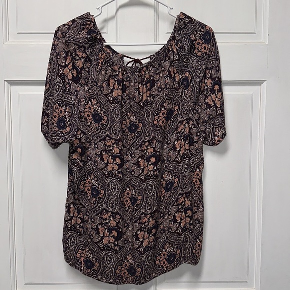 Lucky brand, blouse size large S/S - Picture 7 of 12